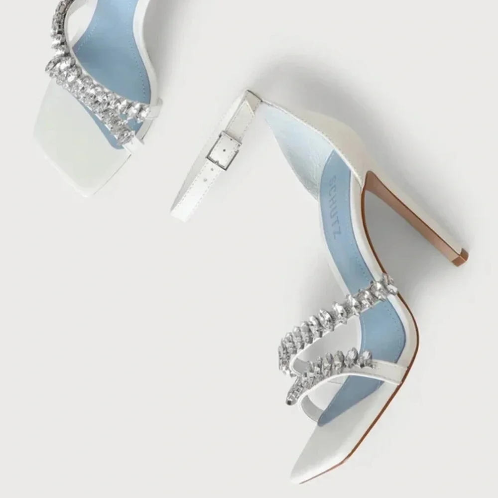 Schutz Linsey rhinestone heels